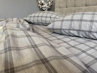Постільна білизна Volcano Washed Cotton, варена бавовна в сіру клітку - фото 24