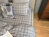 Постільна білизна Volcano Washed Cotton, варена бавовна в сіру клітку - фото 29