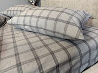 Постільна білизна Volcano Washed Cotton, варена бавовна в сіру клітку - фото 32