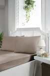 Простирадло на резинцi First Choice Сатин 180x200+2x50x70 (Mink)