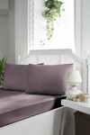 Простыня на резинке First Choice Сатин 160 x 200 + 2 x 50 x 70 (Lilac) - фото 5