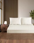 Простирадло на резинцi First Choice Сатин 180 x 200 + 2 x 50 x 70 (Cream) - фото 4
