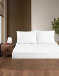 Простирадло на резинцi First Choice Сатин 180 x 200 + 2 x 50 x 70 (White) - фото 4