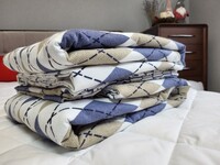 Комплект постільної білизни Ромб синій, Turkish flannel - фото 16