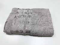 Полотенце махровое для сауны VIP COTTON ROWAN, серое