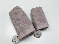 Полотенца жаккардовые махровые LUX VIP MELIS, розовый