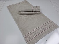 Полотенца махровые VIP COTTON FILIZ-N, 100 хлопок 520 гм2, беж, ТМ Cestepe - фото 2