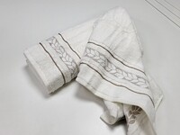 Рушник махровий сауна VIP COTTON FILIZ, білий - фото 3