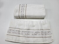 Рушник махровий сауна VIP COTTON FILIZ, білий - фото 7