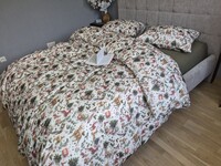 Комплект постільної білизни Різдвяні історіїхакі Turkish Flannel 5D новорічний