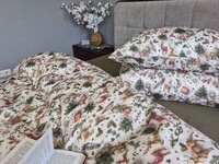 Комплект постільної білизни Різдвяні історіїхакі Turkish Flannel 5D новорічний - фото 7