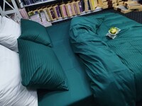 Комплект постільної білизни Сатин ELITE, DEEP EMERALD DUO - фото 10