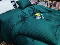 Комплект постільної білизни Сатин ELITE, DEEP EMERALD DUO - фото 5