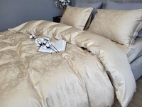 Комплект постільної білизни Сатин JACQUARD, ROSE BEIGE - фото 17