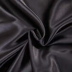 Комплект постельного белья Сатин однотонный BLACK, №055 - фото 5