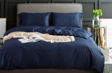 Комплект постельного белья Сатин однотонный CLASSIC BLUE, №4052
