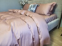 Комплект постельного белья Сатин однотонный MAUVE NEW, №350N - фото 10