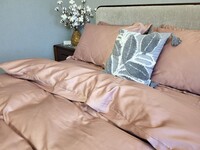 Комплект постельного белья Сатин однотонный MAUVE NEW, №350N - фото 11