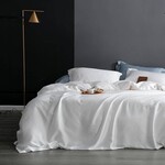 Комплект постельного белья Сатин однотонный PREMIUM, WHITE