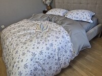 Комплект постільної білизни Сатин PREMIUM, BLUE SPRIG - фото 2