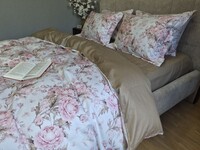 Комплект постільної білизни Сатин PREMIUM, DESIRE MOCCO, двосторонній - фото 9