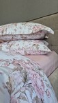 Комплект постільної білизни Сатин PREMIUM, DESIRE PINK, з рожевими півоніями - фото 11