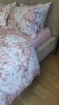Комплект постільної білизни Сатин PREMIUM, DESIRE PINK, з рожевими півоніями - фото 13