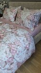 Комплект постільної білизни Сатин PREMIUM, DESIRE PINK, з рожевими півоніями - фото 18