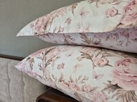 Комплект постільної білизни Сатин PREMIUM, DESIRE PINK, з рожевими півоніями - фото 19