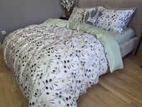 Комплект постельного белья Fresh Olive Сатин PREMIUM, оливковые ветви - фото 2