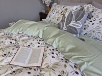 Комплект постельного белья Fresh Olive Сатин PREMIUM, оливковые ветви - фото 7