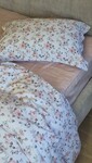 Комплект постельного белья Linda Сатин PREMIUM, нежно-розовый с цветами - фото 10