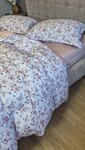 Комплект постельного белья Linda Сатин PREMIUM, нежно-розовый с цветами - фото 15