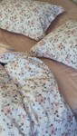 Комплект постельного белья Linda Сатин PREMIUM, нежно-розовый с цветами - фото 16