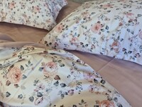 Комплект постельного белья Linda Сатин PREMIUM, нежно-розовый с цветами - фото 19