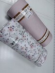 Комплект постельного белья Linda Сатин PREMIUM, нежно-розовый с цветами - фото 27