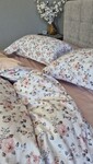 Комплект постельного белья Linda Сатин PREMIUM, нежно-розовый с цветами - фото 5