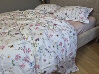 Комплект постільної білизни Сатин PREMIUM, POLONYNA, з польовими квітами - фото 9
