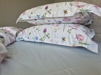 Комплект постільної білизни Сатин PREMIUM, POLONYNA SKY, з польовими квітами - фото 2