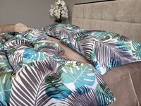 Комплект постельного белья Сатин PREMIUM, TROPICS - фото 18