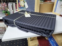 Комплект постільної білизни Сатин Stripe LUX DARK NIGHT 1/1см - фото 5