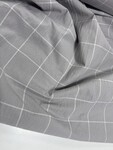 Комплект постільної білизни Gray plaid, Варена бавовна, ТМ Комфорт-текстиль