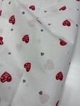 Комплект постельного белья Серденько Бязь, белый с красными сердечками - фото 4