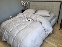 Комплект постільної білизни Сірий мусон S146, Turkish flannel - фото 1