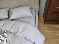 Комплект постільної білизни Сірий S147, Turkish flannel