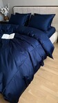 Комплект Синій сатин LUX наволочки з кантом, SD-4027 Комфорт-текстиль, всі розміри, пошиття на замовлення за вашими мірками - фото 14