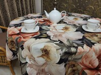 Скатертина Акварель, кругла