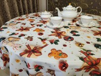 Скатерть Дарунок овал, водо-жиро-отталкивающая, в подарочной упаковке, ТМ Комфорт-текстиль - фото 7