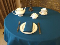 Скатертина водо-жиро-відштовхувальна Лазур, в подарунковій упаковці, ТМ Комфорт-текстиль