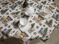 Скатертина Новорічна, кругла - фото 2